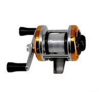 Alluminio Ice Fishing Spool Pre-Spooled 50m Linea | Linea pre-bobina da 50 m, telaio in lega di alluminio, dimensioni compatte, facile da maneggiare, pronto per l'inverno