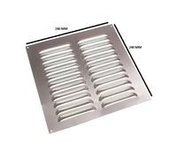 Alluminio Louvre Aeratore Ventilatore Griglia Cover 9 By 9 225MM Confezione 24