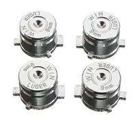 Alluminio metallo mod kit leve joystick Bullet Buttons for PS4 PS3 controller di ricambio (argento)
