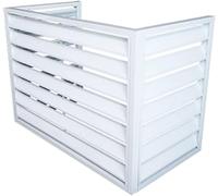 Alluminio Mini Split Cover & Pompa di Calore Protector Unità Esterna Scudo Riduzione del Rumore Supporto Pianta Tavolo Marrone 110 Protezione Resistente alle intemperie