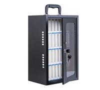 Alluminio Mobile Phone Storage Cabinet Portable Phones Storage Cabinet 12/24/36/48/60 Slot, Addensato in Acciaio Laminato a Freddo può Essere trasportato a Mano per(36 Slots)