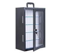 Alluminio Mobile Phone Storage Cabinet Portable Phones Storage Cabinet 12/24/36/48/60 Slot, Addensato in Acciaio Laminato a Freddo può Essere trasportato a Mano per(60 Slots)