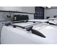 Alluminio Nero Barre Tettuccio + Argento Portapacchi Per citroen berlingo Swb
