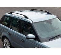 Alluminio Nero Portapacchi Barre Laterali Set Per range rover sport (2005-13)
