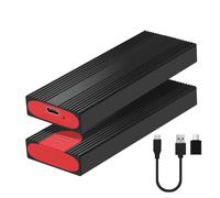 Alluminio NVMe Satas HDD Enclosure Due Protocolli Tipo C USB 3.2 2Gen 10Gbps PCIE M B+M Chiave Per 2230 2242 2260 2280 Due