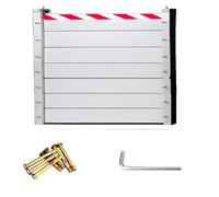 Alluminio Paratia Antiallagamento 110 120 130 140 150cm Barriera Anti Allagamento Garage Protezione Dalle Inondazioni Paratia Antiallagamento Porta(H140cm,L120cm)