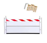 Alluminio Paratia Antiallagamento L 125.5cm * H 40cm Barriera Antiallagamento per Garage Barriera Contro Le Inondazioni per Porte Barriera Riutilizzabile Anti-Inondazione per Casa