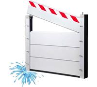 Alluminio Paratia Antiallagamento L 329cm * H 80cm Barriera Contro Le Inondazioni Riutilizzabile Barriera Antiallagamento Cancello Garage Porta Barriera di Protezione Contro Le Inondazioni