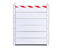 Alluminio Paratia Antiallagamento Per Porta Cantina 260 270 280 290 300cm Barriera Anti Alluvione Garage Barriere D'Acqua Barriera Di Difesa Dalle Inondazioni(H120cm,L270cm)