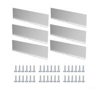 Alluminio per sistema paraspruzzi per valli del tetto che fungono da deviatore dell'acqua della grondaia nelle aree ad alta precipitazione (6pcs)