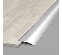 Alluminio Profilo Di Transizione Pavimento, Soglia Di Dislivello Metallo, Colmare La Differenza Di Altezza Tra 8-35mm, Rampa Per Porta Per Piastrelle Rampe Di Porte Assi Laminate(Silver,4.2cm)