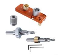 Alluminio Profilo Guida Strumento di foratura M8/M6 Step Drill Bit Per 20/30/40 Serie (arancione)