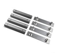 Alluminio PV Modulo Connettore Profilo a T Elemento di Collegamento Per Il Montaggio Di Pannelli Solari Binari 14 Cm Morsetto Regolabile Per Supporto Modulo Fotovoltaico Impermeabile Argento (8 pezzi)