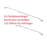 Alluminio Querbügel 132-204 CM 2x Verstärkungsbügel per Telo Piatto Pkw Ciondolo