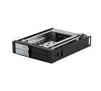 Alluminio SATA mobile rack senza pannello posteriore Black