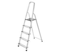 Alluminio Scaletta 5 gradini scaletta pieghevole Scala multiuso Multi Funzione Bock testa