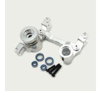 Alluminio Sterzo Anteriore Assemblea Sterzo Campanello Argento per Traxxas 1/6 Pro Scala Sand Car Funco XRT 7843