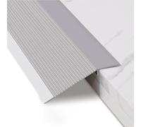 Alluminio Striscia di Rivestimento del Bordo del Pavimento,Profilo di Compensazione Dell'altezza,Striscia di Soglia,Triscia di Transizione per Porta,Profilo di Transizione(Size:3ft/90cm,Color:Silver)