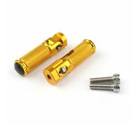 Alluminio Supporto Pedane Posteriori Poggiapiedi Per Universale Motorcycle Oro