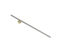 Alluminio T8 Vite Trapezoidale Asta T8 Stampante Vite Filettatura 8mm con Dado in Rame 300mm/350mm/400m/500m/600mm Assortimento Dado In Rame