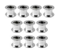 alluminio Timing puleggia 20 denti bore 5mm Larghezza della cinghia 10mm per stampante 3d (10 PEZZI)