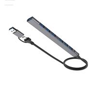 Alluminio Tipo C+USB 4/7 Port Splitter Multiport Esteso USB2.0+USB3.0 Adattatore Per PC Tastiere Laptop Adattatore C da Viaggio