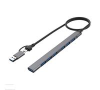 Alluminio USB 4/7 Port Adapter Dongle USB2.0+USB3.0 Per Computer Portatili Tastiere C