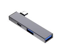 Alluminio USB C Splitter Tipo C A Tipo C E Doppio Hub Porta USB Compatibile Per I Dispositivi Window OS
