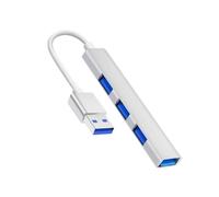 Alluminio USB C/USB Splitter 4 Porte USB Splitter Multiporta Esteso 3xUSB2.0+1xUSB3.0 Adattatore per PC Tastiere Laptop Mou