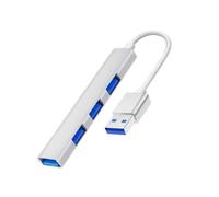 Alluminio USB Splitter 4 In 1 C A 3xUSB2.0+1xUSB3.0 Adattatore Extender Docking