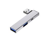 Alluminio USB3.0 Hub USB Splitter Extender Per Tipo C+USB3.0+USB2.0 Adattatore Porta Per Velocità