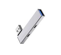 Alluminio USB3.0 Splitter USB A Doppio Tipo C E Hub Porta di Espansione Compatibile Per Window Androids Dispositivi Hub Adapter