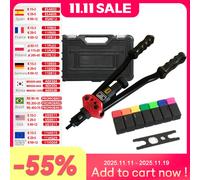 Allun BT-607 rivettatrice pistola strumento mano inserire rivetto dado strumento mandrini manuali M3 M4 M5 M6 M8 M10 M12 HT2778