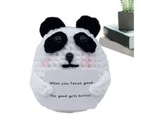 all'Uncinetto Panda, Gancio di Supporto emotivo,Giocattolo stimolante, Ornamento Animale Lavorato a Maglia per Insegnante - Panda Doll Crochet Figure Sala di Studio, Camera da Letto