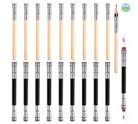 Allunga Matite Extender 10PCS Estensione Per matite in Legno 10PCS Estensori Per Matita Doppia neri Allungatore Matite Supporto Regolabile Per Matita Per Ufficio