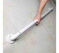 Allungamento delle Maniglie del Bagno in Acciaio Inox,Corrimano di Sicurezza in Nylon Antiscivolo,Dispositivo di Assistenza per Anziani per Vasche da Bagno Montate A Parete,Gui(Size:80cm,Color:Bianco)
