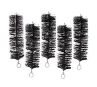 AlluraPet Confezione da 5 potenti spazzole filtranti per filtraggio e adsorbimento per laghetto dei pesci, 30 cm, con anima in acciaio inox nero, miglioramento della qualità dell'acqua, 30 cm, nero