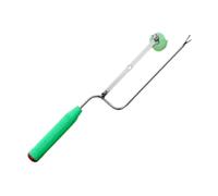 AlluraPet Strumento per piantare patate dolci in metallo, dispositivo portatile per trapiantare il giardino, con ruote, efficiente, 37,5 cm, ruota singola