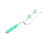 AlluraPet Strumento per piantare patate dolci in metallo, dispositivo portatile per trapiantare il giardino, con ruote, efficiente, 37 cm, doppia ruota
