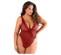 Allure - body aperto in pizzo (rosso)
