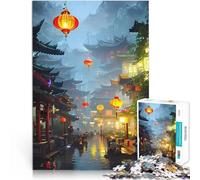 Alluvione nel centro di Middle City Puzzle da 1000 pezzi per adolescenti Rompicapo per Attività divertenti a casa, regali di compleanno, regali di viaggio, 38x26cm