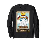 Ally Cat Tarot Card LGBT Gay Pride Month Bandiera Arcobaleno Maglia a Manica