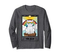 Ally Cat Tarot Card LGBT Gay Pride Month Bandiera Arcobaleno Maglia a Manica
