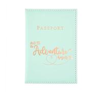 ALLY-MAGIC Custodia porta passaporto, custodia per passaporto in pelle PU con portafoglio per carte di credito, denaro, biglietti da visita, passaporto, carte d'imbarco, per donne MenY7CSHZJ, Verde, 1