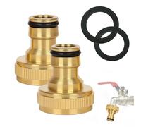 ALLY-MAGIC Gardena - Adattatore per rubinetto in ottone, attacco per tubo da 1/2", connettore per rubinetto Gardena per casa, giardino, parti di tubo e pistola a spruzzo da giardino E22-ZJT-NLW