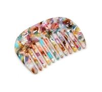 ALLY-MAGIC Mini pettine per capelli a denti larghi in acetato multicolore antistatico di piccole dimensioni pettine districante pettine tascabile per bagnato e asciutto per donne uomini Y6HSKCS