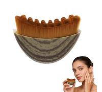 ALLY-MAGIC Spazzola linfatica viso, spazzola per il viso linfatica, spazzola per il viso per il massaggio del viso e modellatura del contorno spazzole delicate per la cura quotidiana E24-LBLKMBS