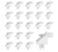 ALLY-MAGIC Supporto da pavimento, 5 mm, bianco, 101558, adatto come pezzo di ricambio per scaffali IKEA PAX, KOMPLEMENT per la riparazione di armadi E24-90DJM