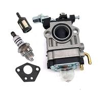 Allymarket Carburatore con candela filtro per decespugliatore Florabest FBS 43 A1, FBK 4 B2 4 in 1, Parkside PBK 4 A1, PBS 2 A1