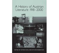 Allyson Fiddler A History of Austrian Literature 1918-2000 (Tascabile)